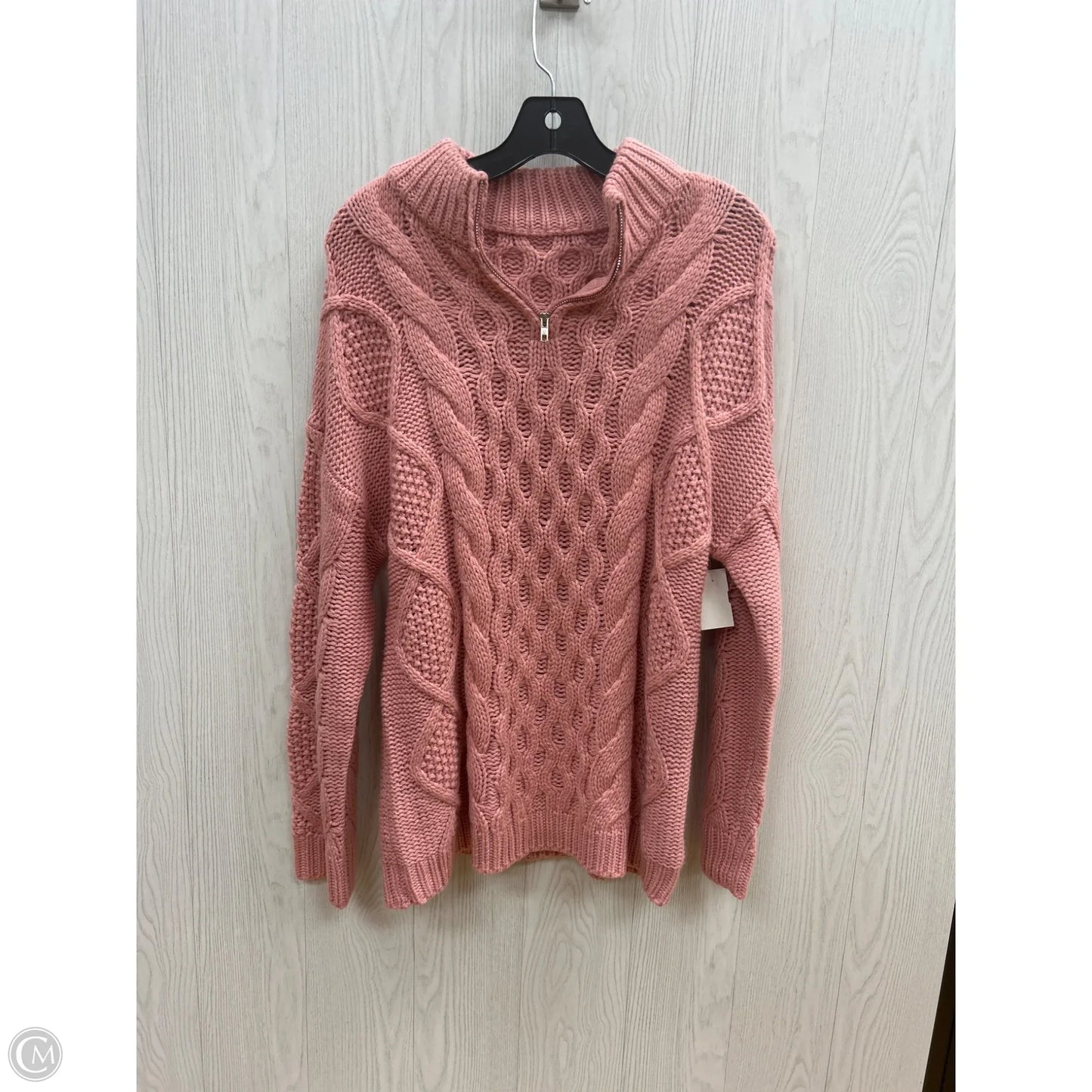 Sweater By Clothes Mentor In Pink, Size: L