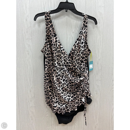 Swimsuit By Clothes Mentor In Animal Print, Size: 3x