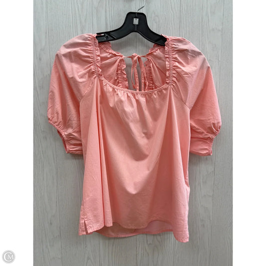 Top Short Sleeve By Nine West In Pink, Size: M