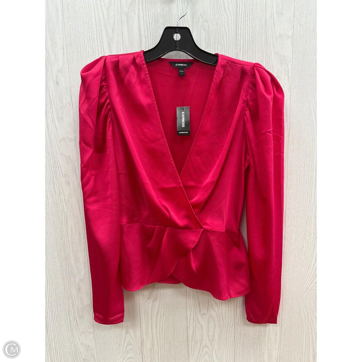 Top Long Sleeve By Express In Pink, Size: S