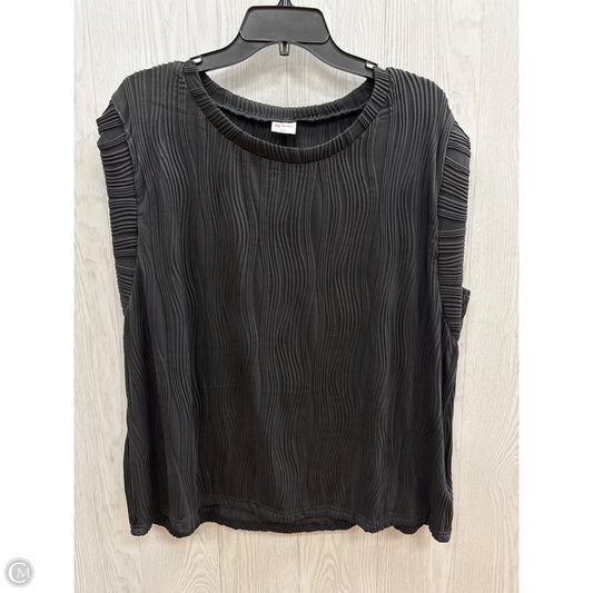 Top Sleeveless By Clothes Mentor In Black, Size: Xxl