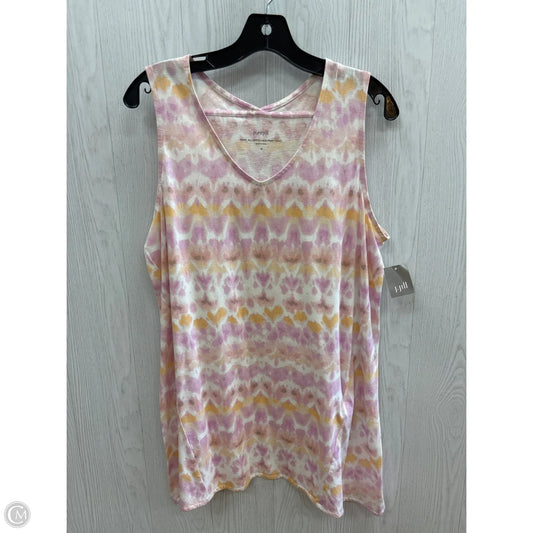 Top Sleeveless By Pure Jill In Pink & Purple, Size: M
