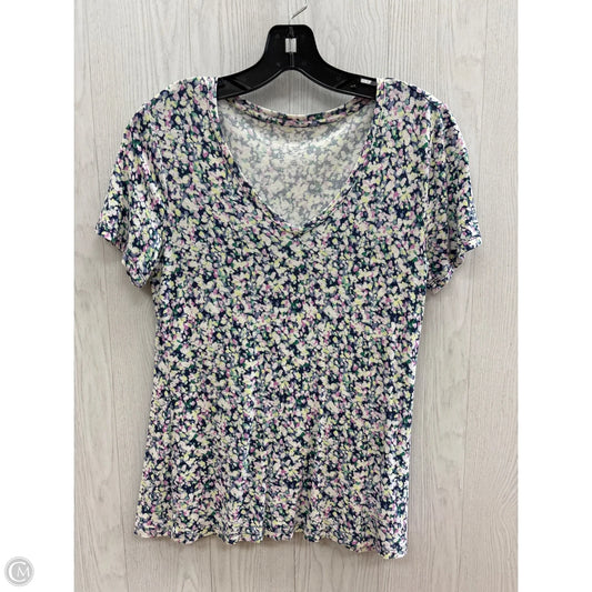 Top Short Sleeve By Apt 9 In Multi-colored, Size: S