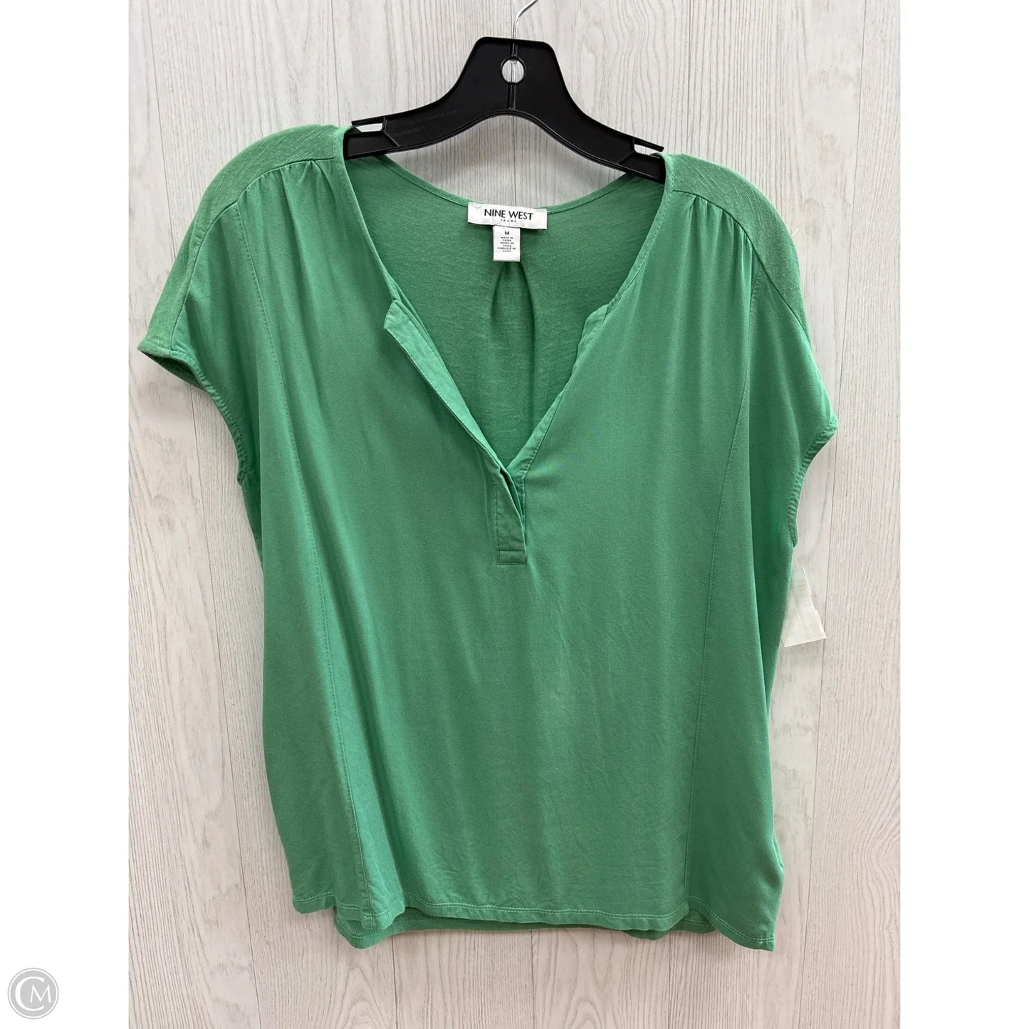 Top Sleeveless By Nine West In Green, Size: M