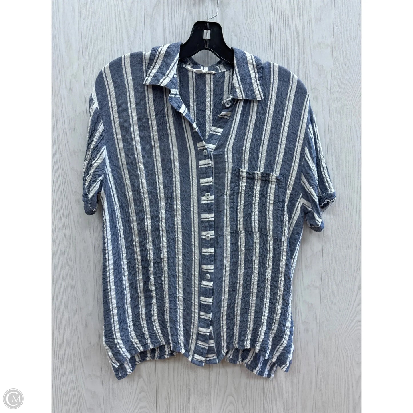 Top Short Sleeve By Jane And Delancey In Striped Pattern, Size: S