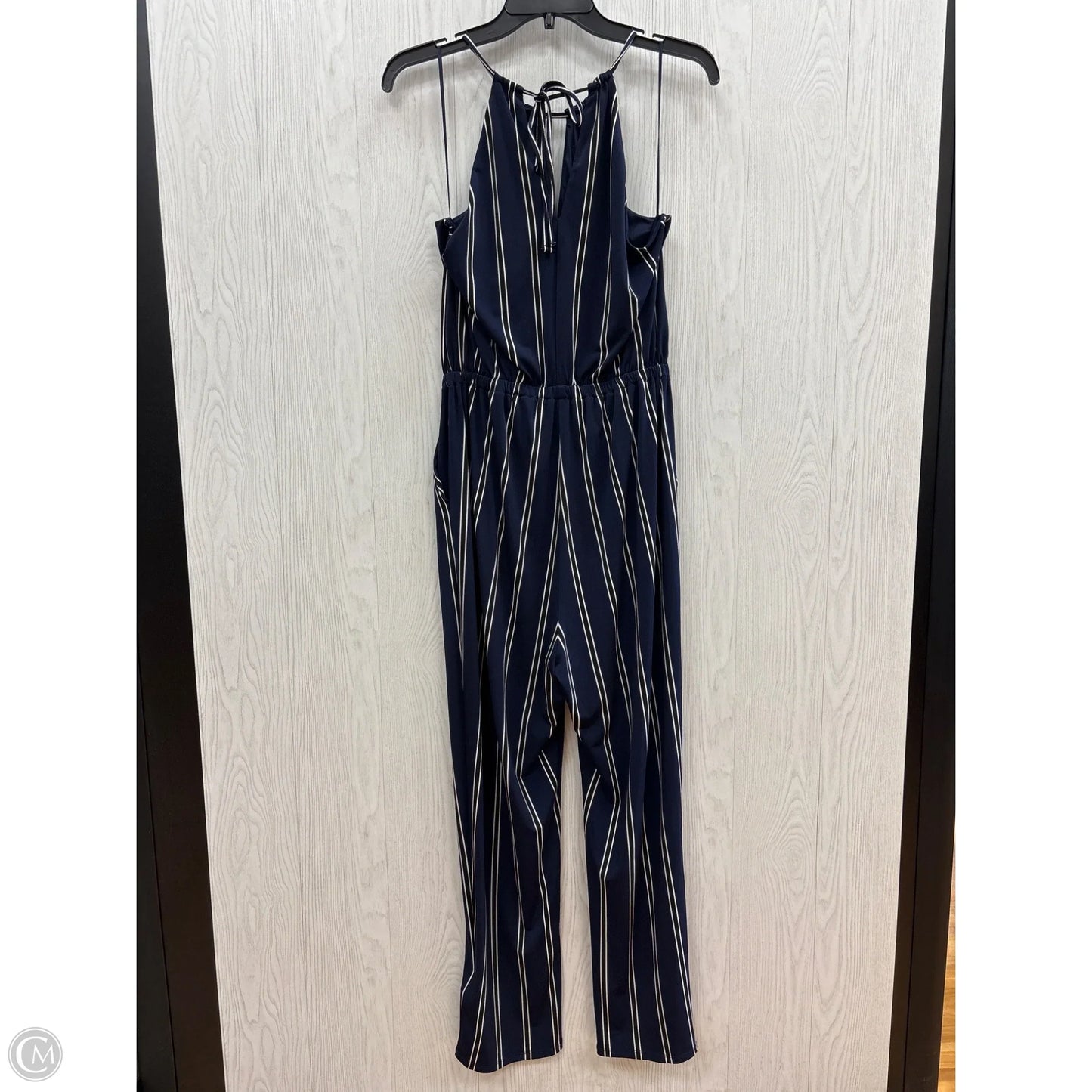 Jumpsuit By Express In Blue & White, Size: M