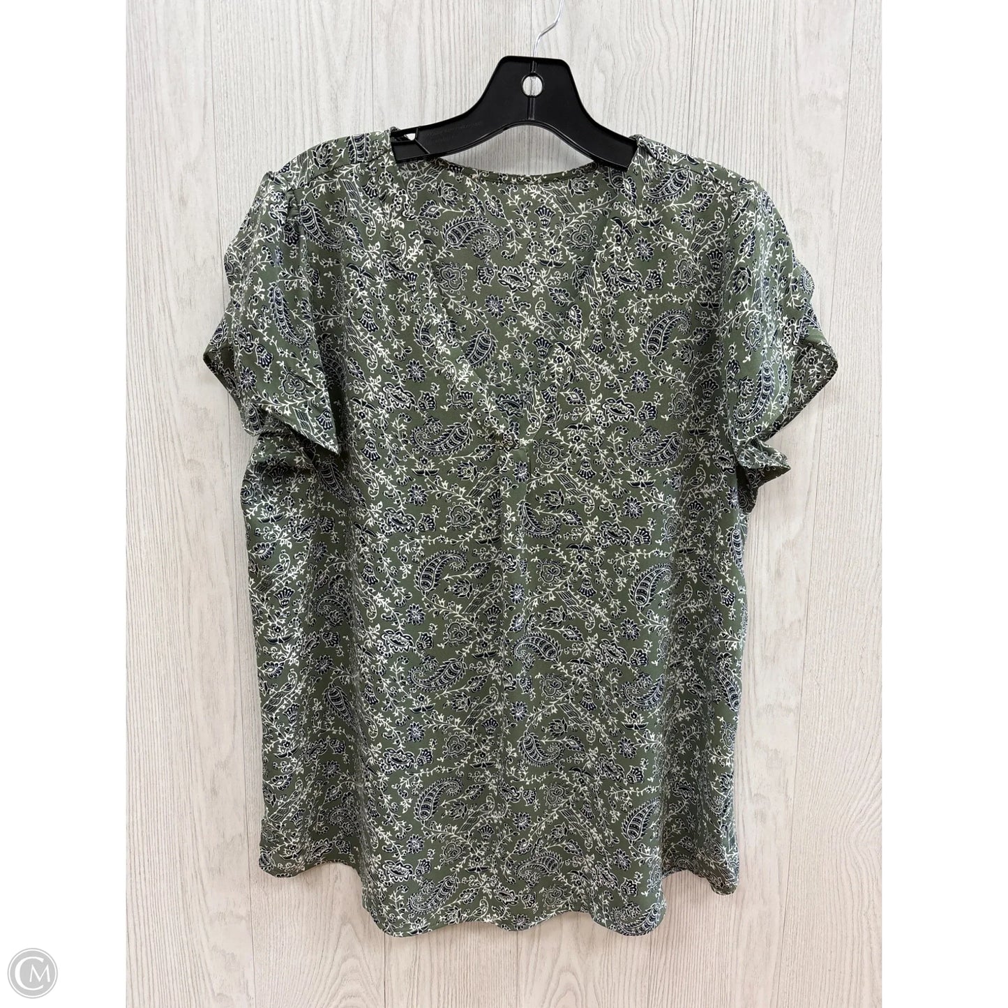 Top Short Sleeve By Shein In Green, Size: M
