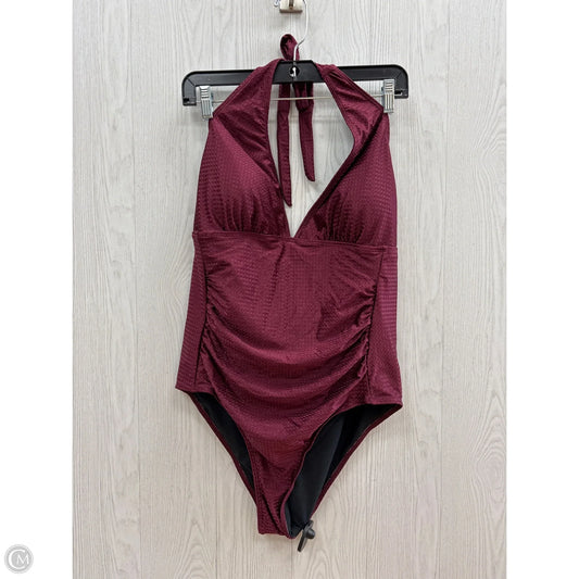 Swimsuit By Shein In Maroon, Size: 1x