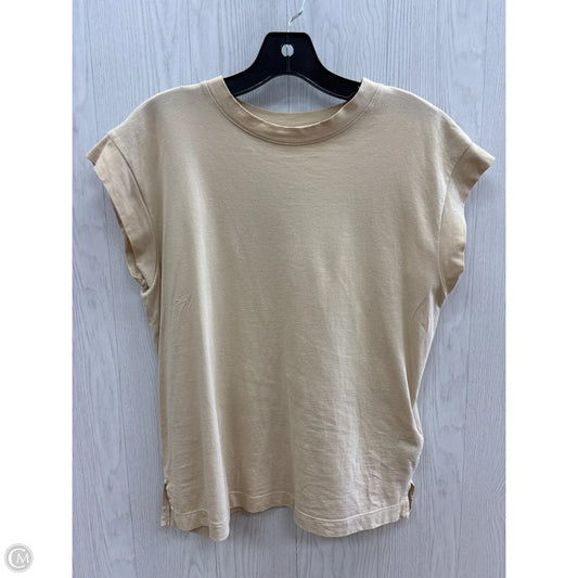 Top Short Sleeve By A New Day In Beige, Size: S