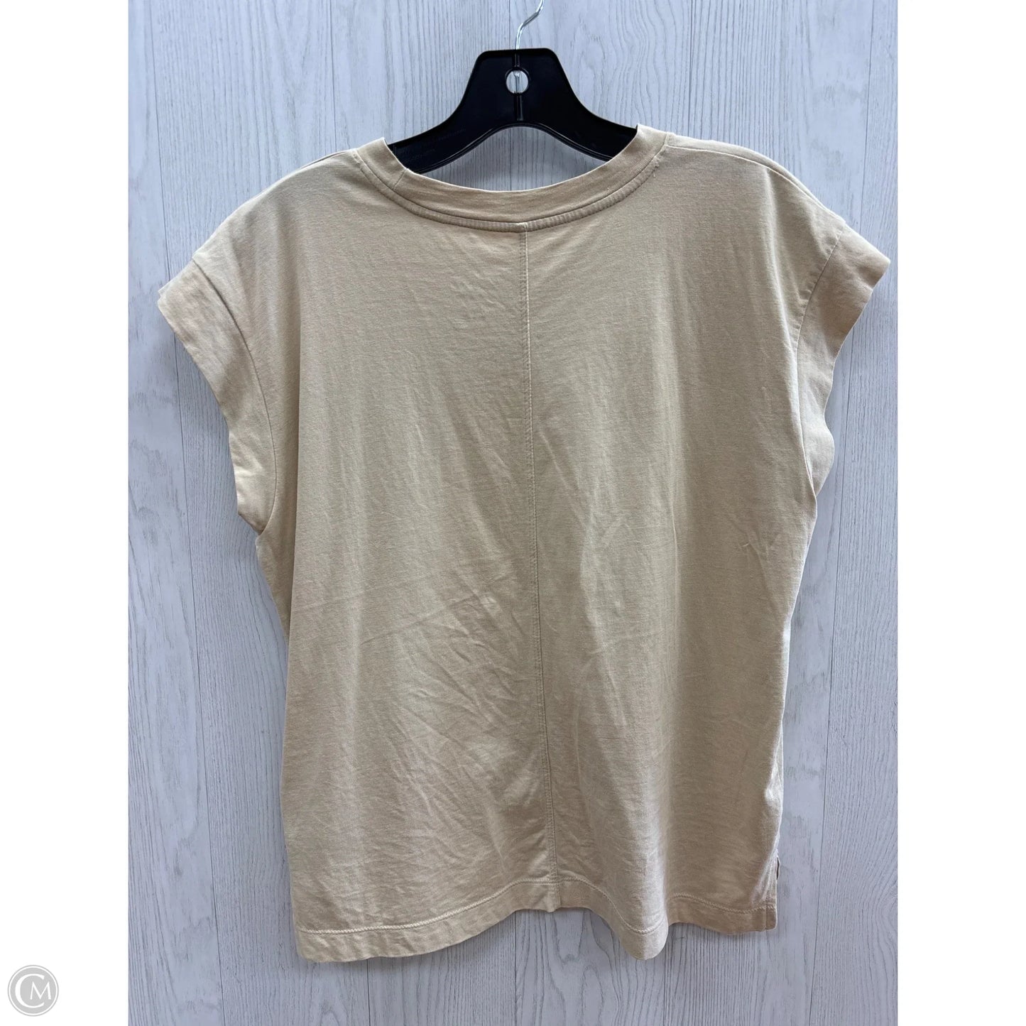 Top Short Sleeve By A New Day In Beige, Size: S