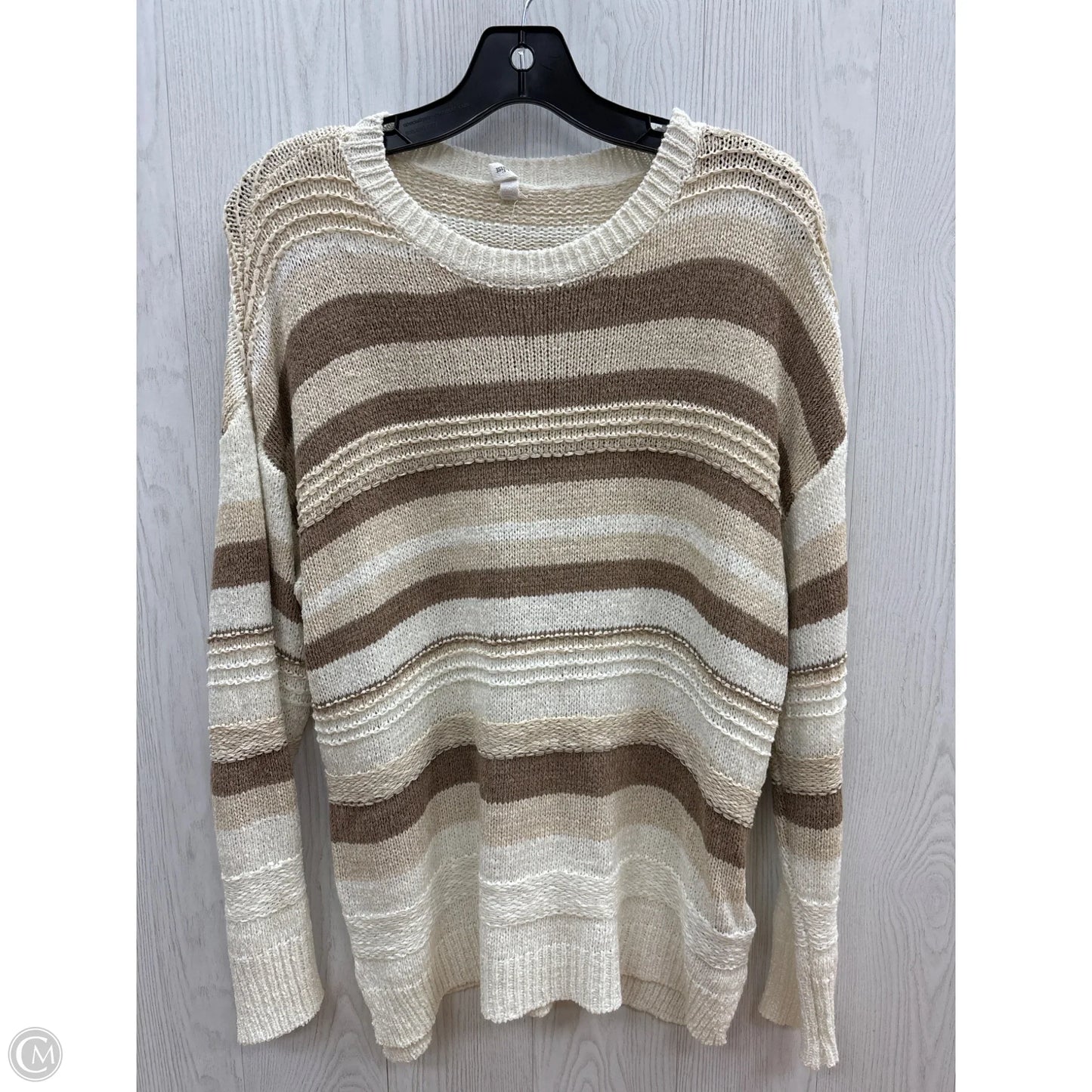 Sweater By Wishlist In Cream & Tan, Size: M