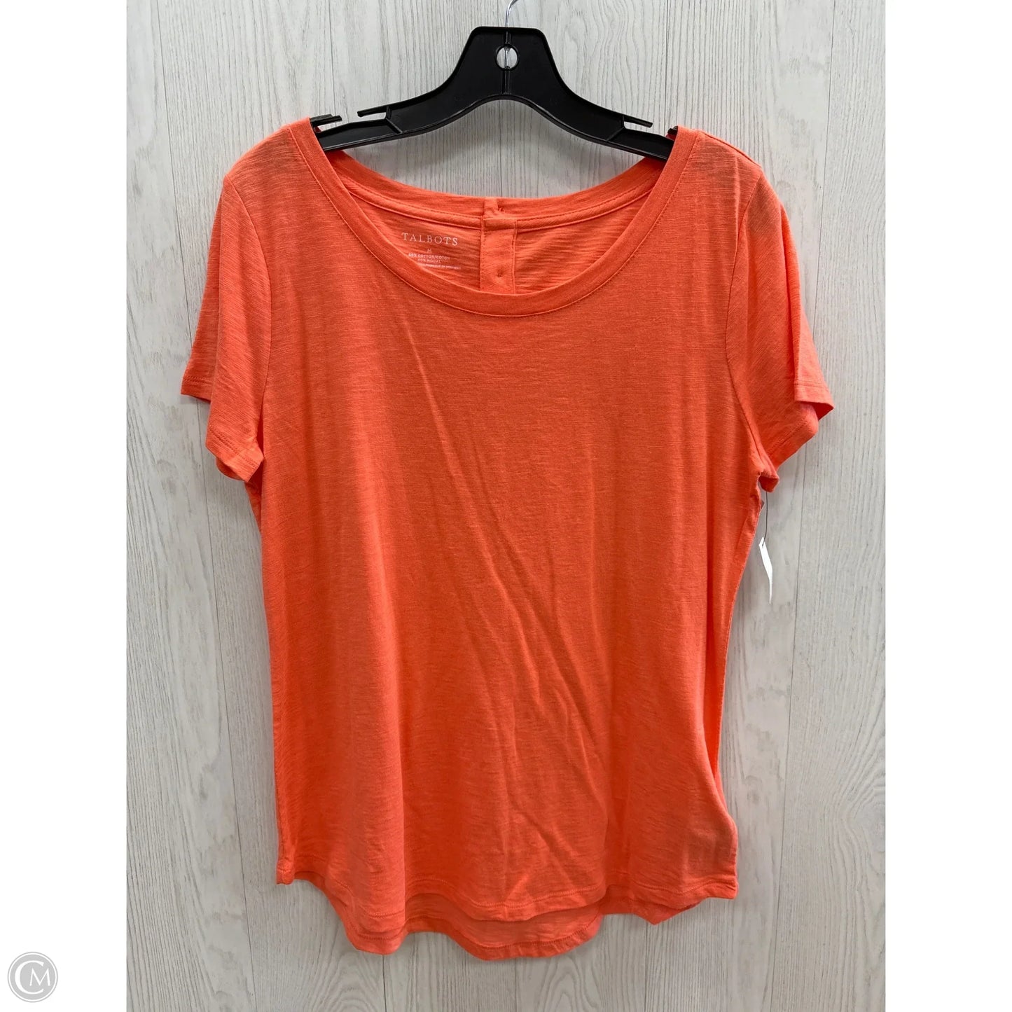 Top Short Sleeve By Talbots In Orange, Size: M