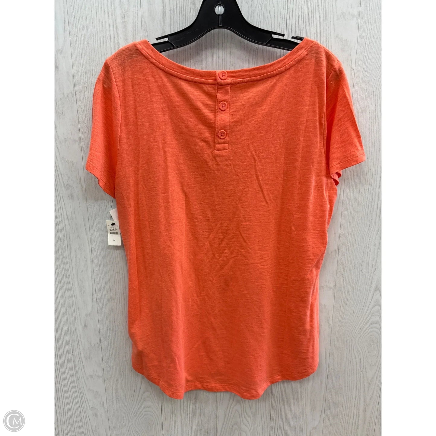 Top Short Sleeve By Talbots In Orange, Size: M