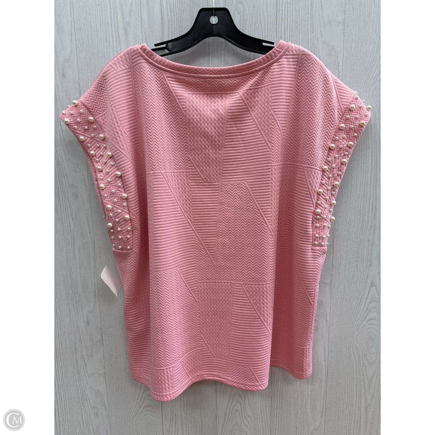 Top Short Sleeve By Umgee In Pink, Size: L