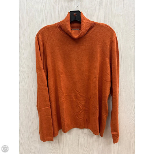 Top Long Sleeve By Chicos In Orange, Size: Xl