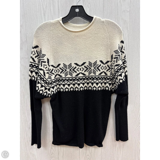 Sweater By Maurices In Black & Cream, Size: Xs