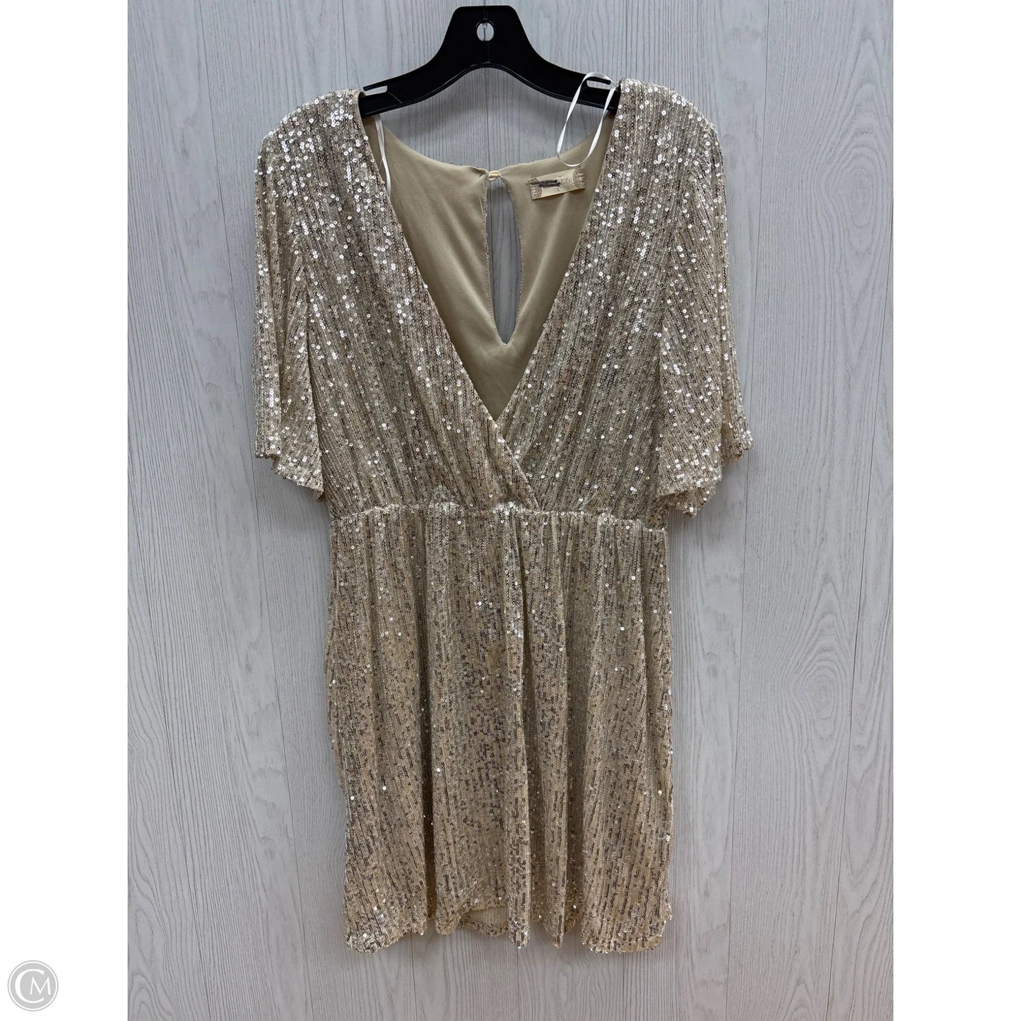 Dress Party Short By Altard State In Silver & Tan, Size: L