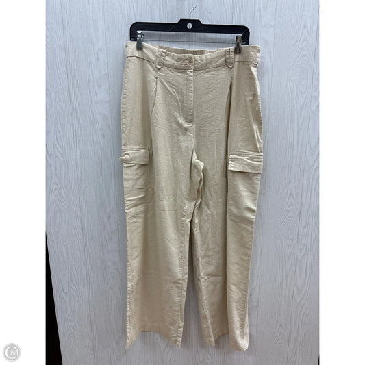 Pants Linen By Ellen Tracy In Cream, Size: 12