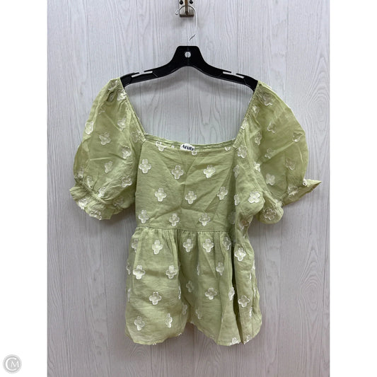 Top Short Sleeve By Arula In Green, Size: 2x