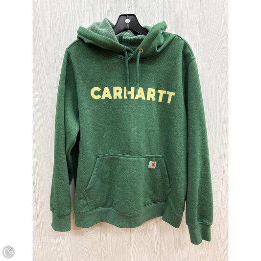 Sweatshirt Hoodie By Carhartt In Green, Size: Xl