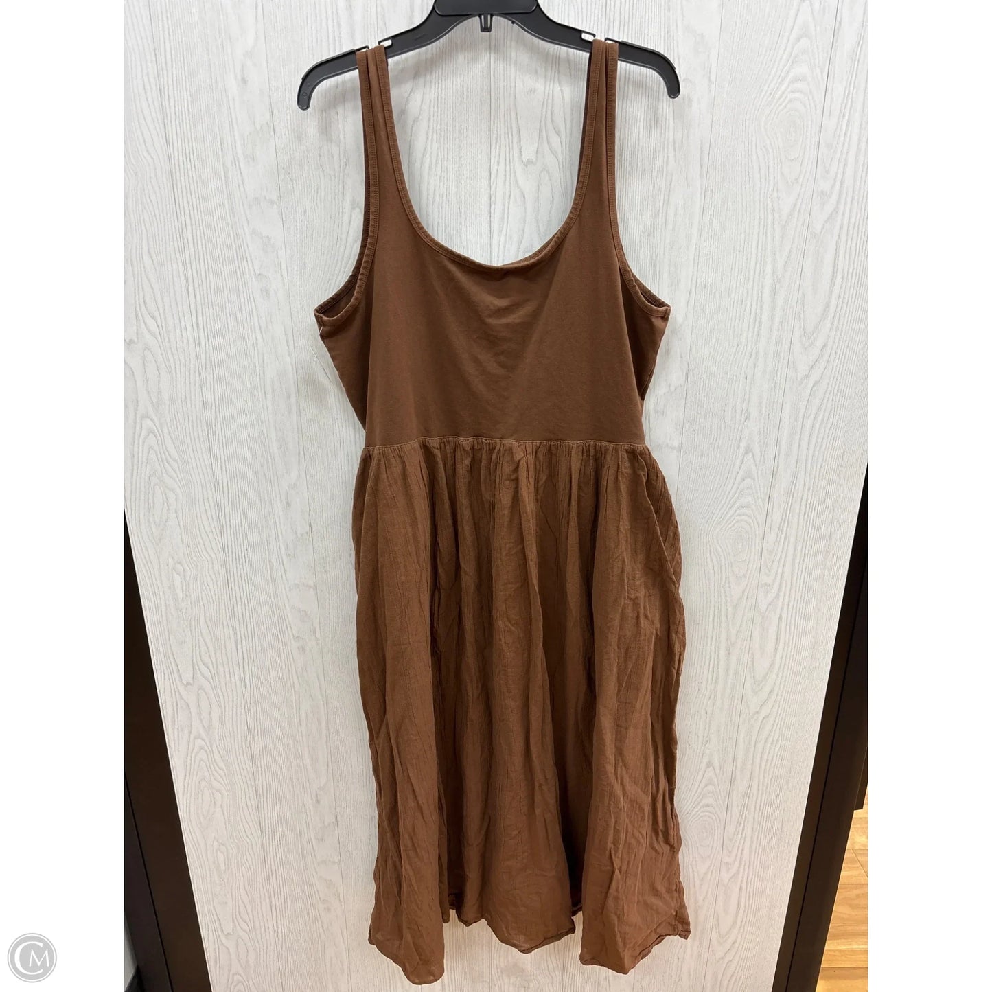 Dress Casual Maxi By Aerie In Brown, Size: Xxl