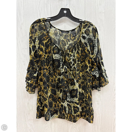 Top 3/4 Sleeve By New York And Co In Black, Size: S