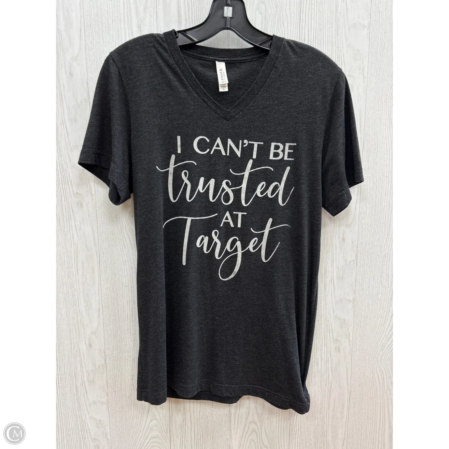 Top Short Sleeve Basic By Bella + Canvas In Black, Size: S