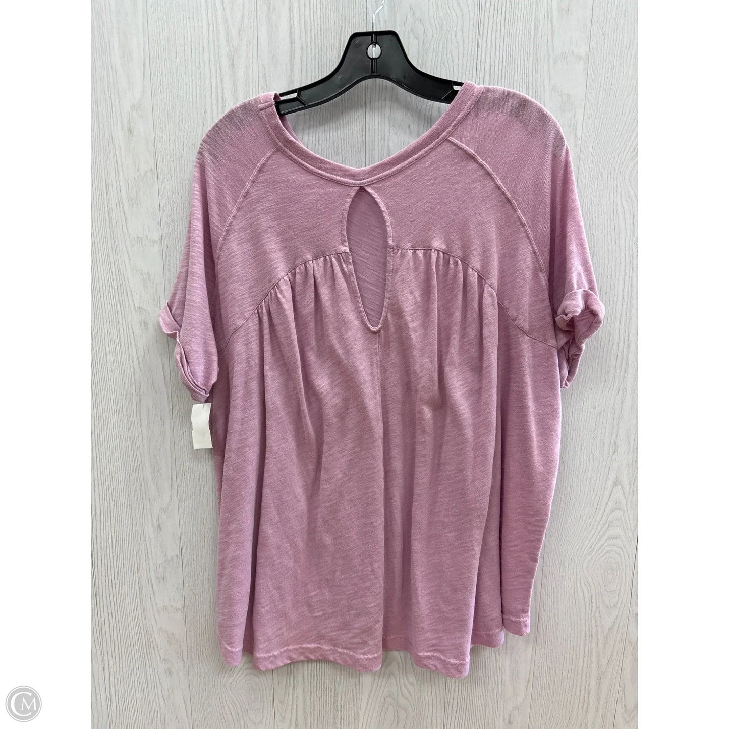 Top Short Sleeve By American Eagle In Purple, Size: S