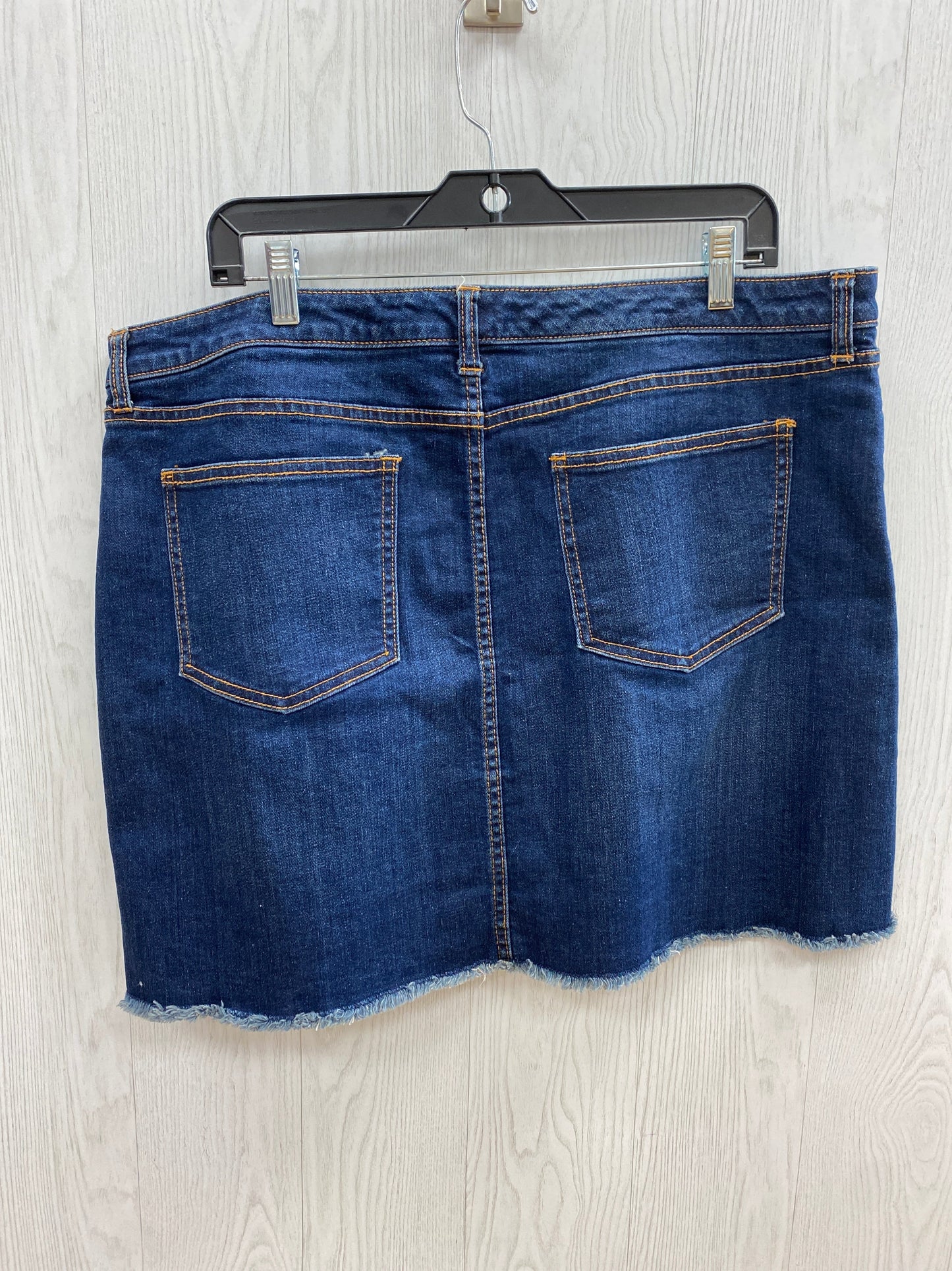 Blue Denim Skirt Mini & Short Universal Thread, Size 2x
