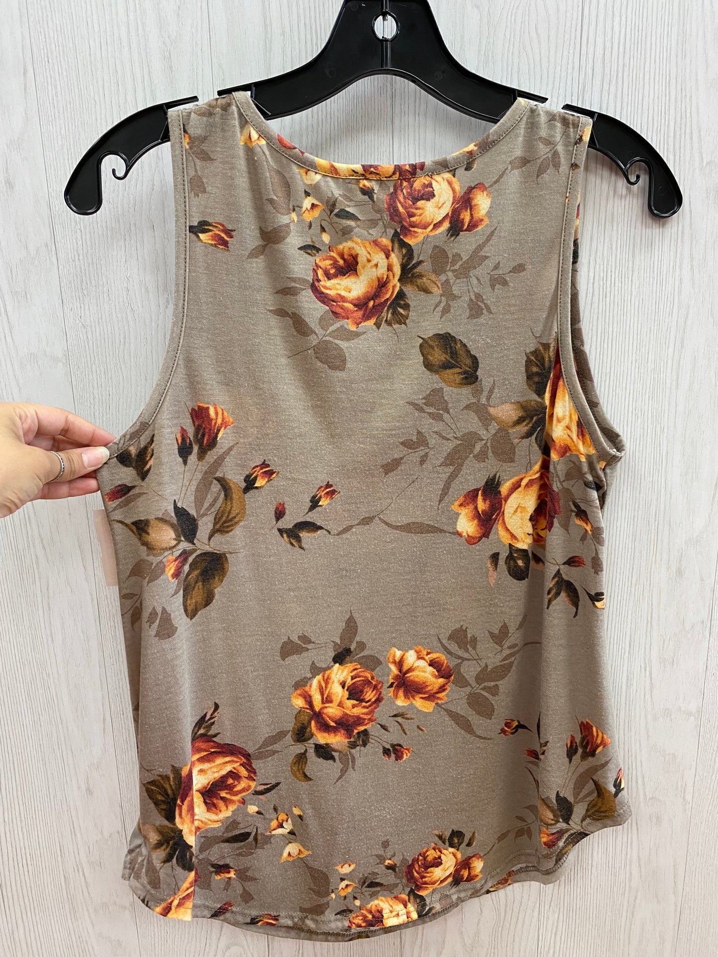 Floral Print Top Sleeveless Bombom, Size S