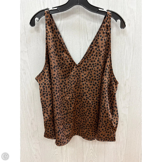 Top Sleeveless By Old Navy In Animal Print, Size: 2x