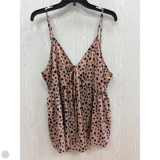 Top Sleeveless By Shein In Mauve, Size: 4x