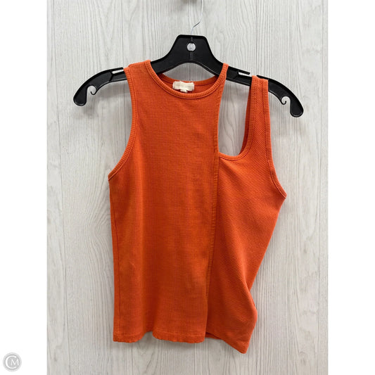 Top Sleeveless By Clothes Mentor In Orange, Size: L