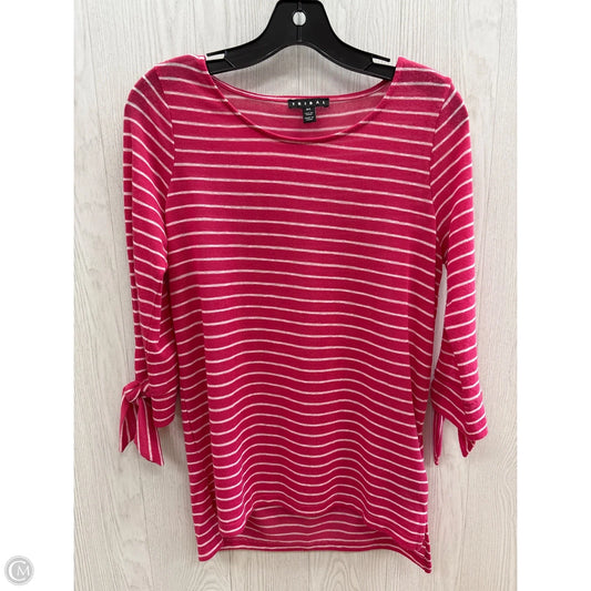 Top 3/4 Sleeve By Tribal In Pink, Size: S