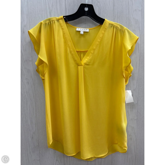 Top Short Sleeve By Chaus In Yellow, Size: S
