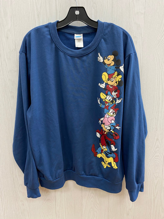 Blue Sweatshirt Crewneck Clothes Mentor, Size Xl