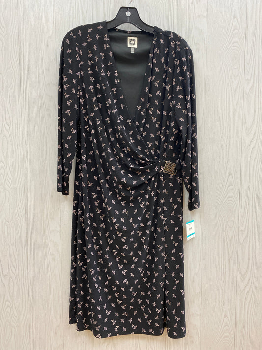 Floral Print Dress Casual Midi Anne Klein, Size Xl