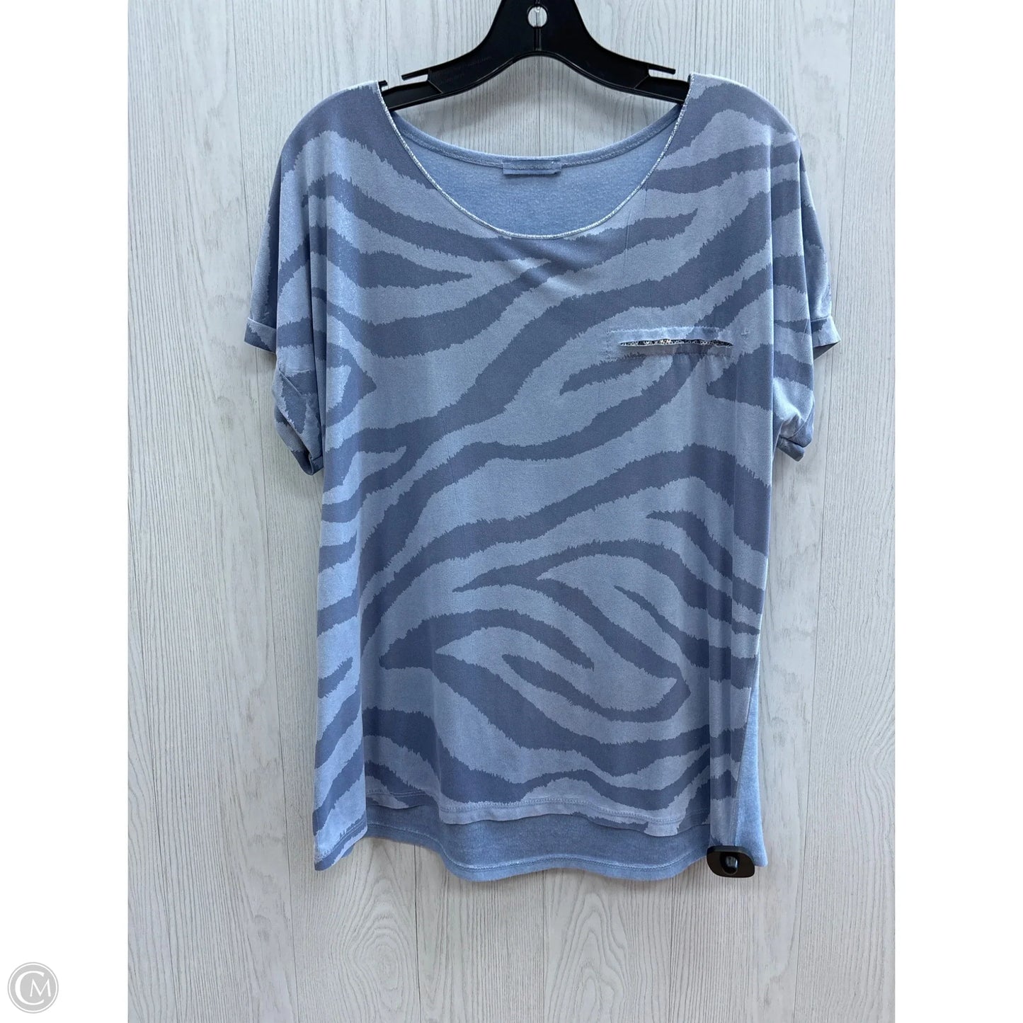 Top Short Sleeve By Clothes Mentor In Blue, Size: M