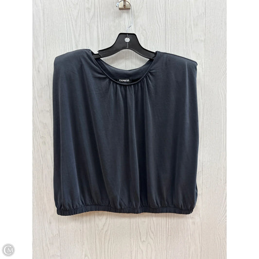 Top Short Sleeve By Express In Black, Size: Xl