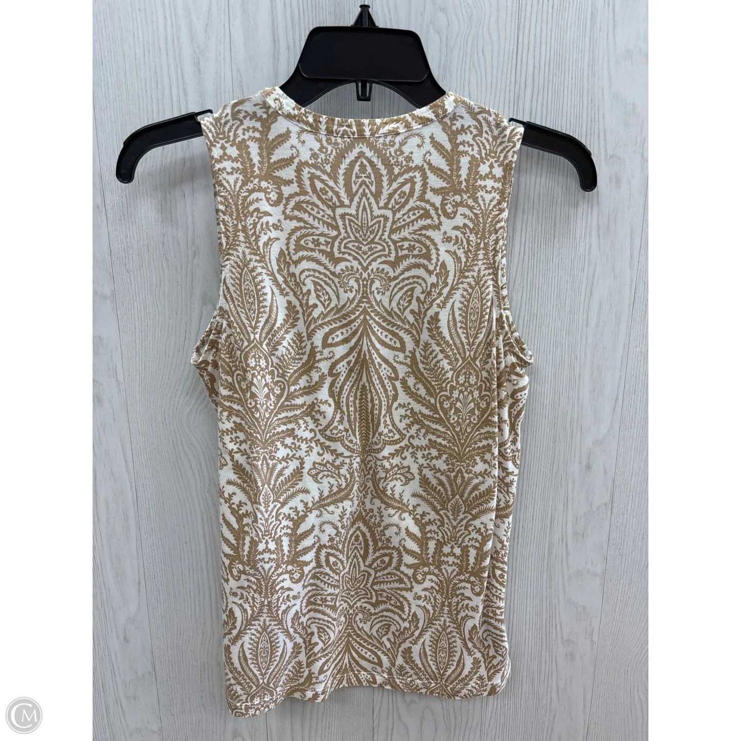 Top Sleeveless By Loft In Tan, Size: Xs