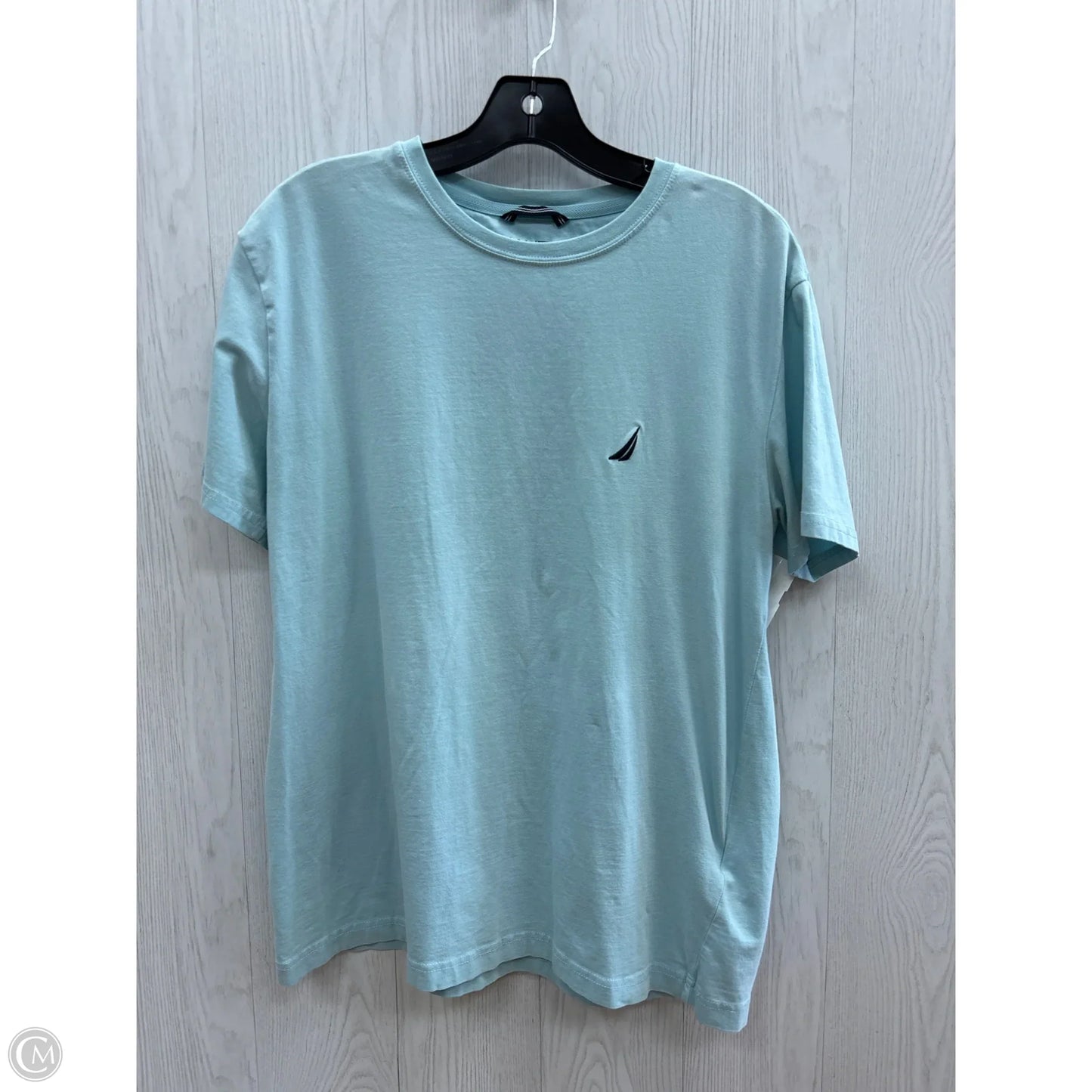 Top Short Sleeve By Nautica In Blue, Size: M