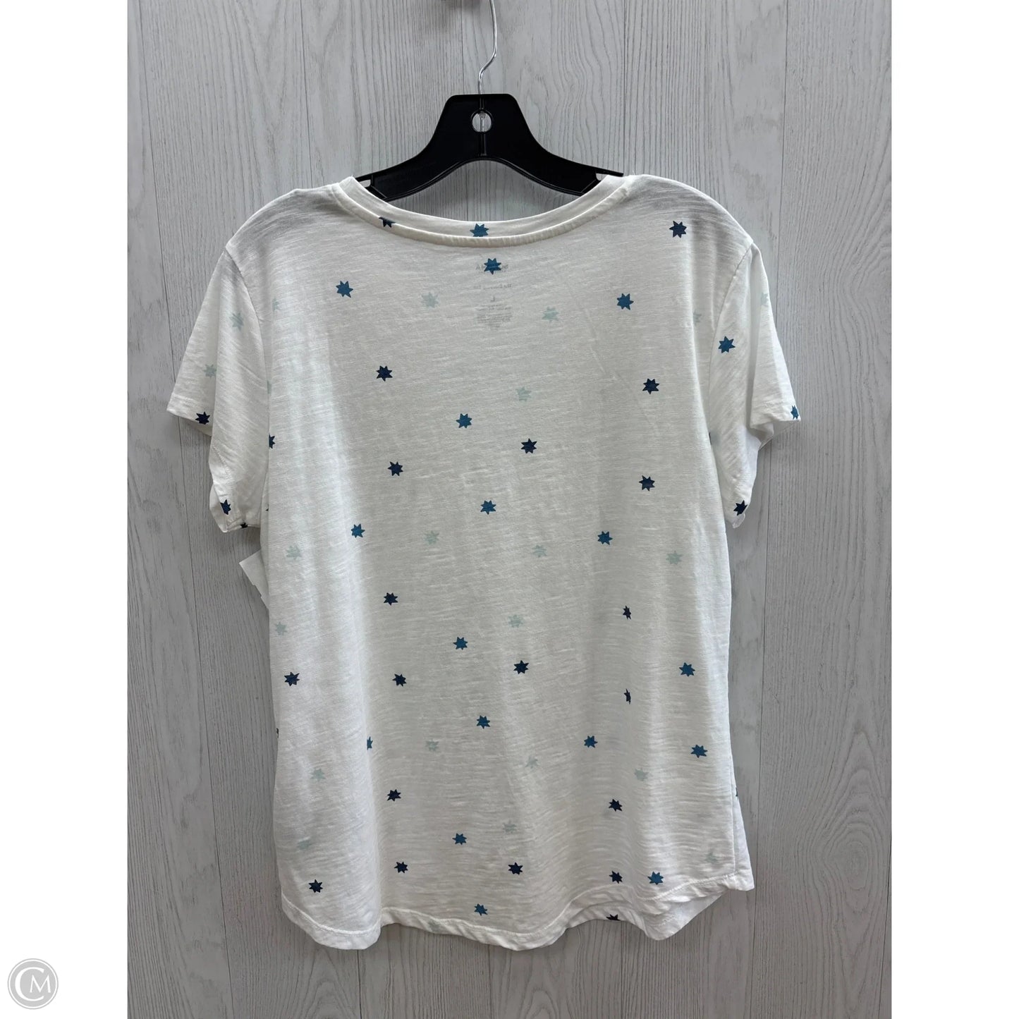 Top Short Sleeve By Sonoma In White, Size: L