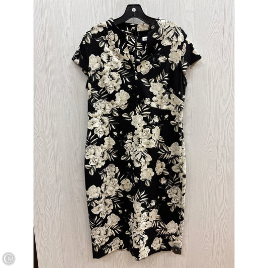 Dress Casual Midi By Calvin Klein In Black, Size: Xl