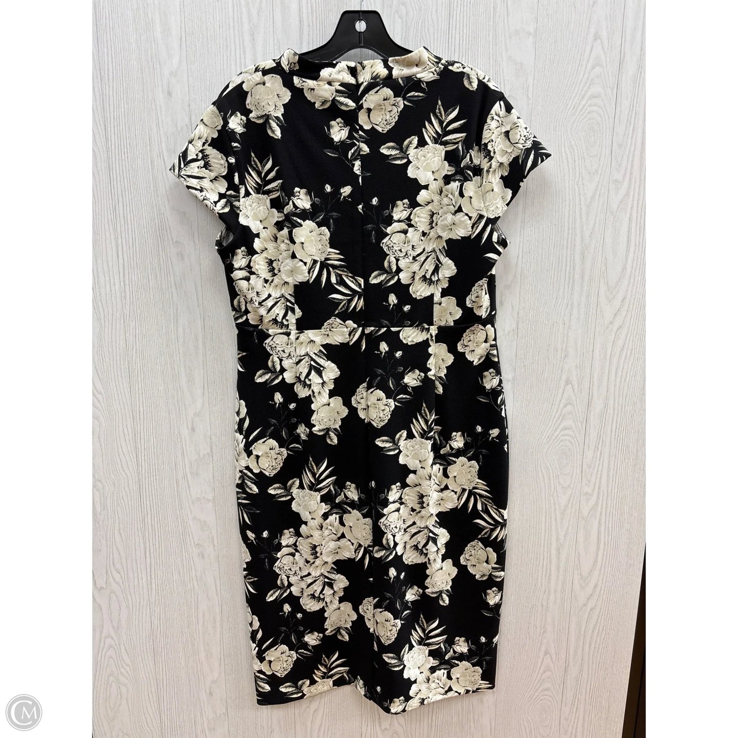 Dress Casual Midi By Calvin Klein In Black, Size: Xl