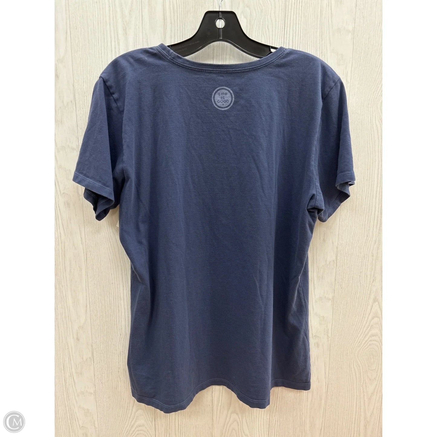 Top Short Sleeve Basic By Life Is Good In Blue, Size: M