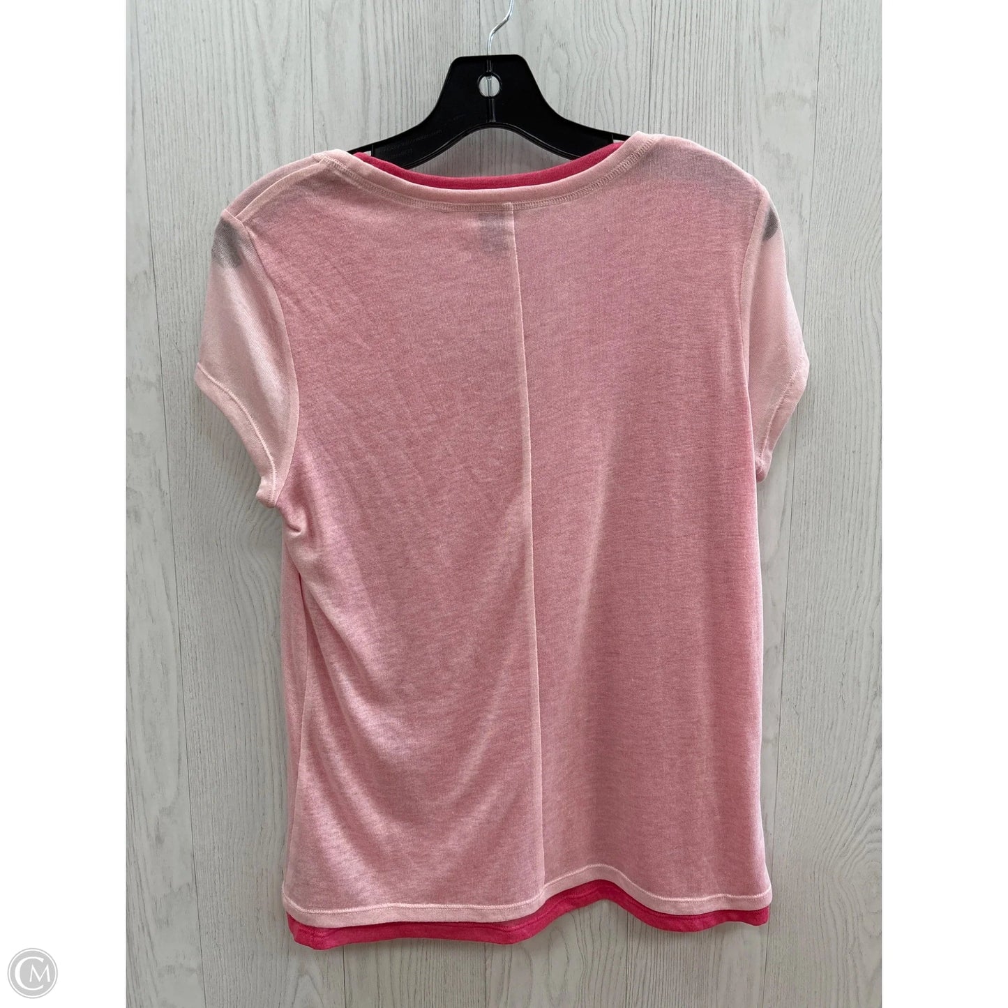 Top Short Sleeve Basic By Dkny In Pink, Size: M