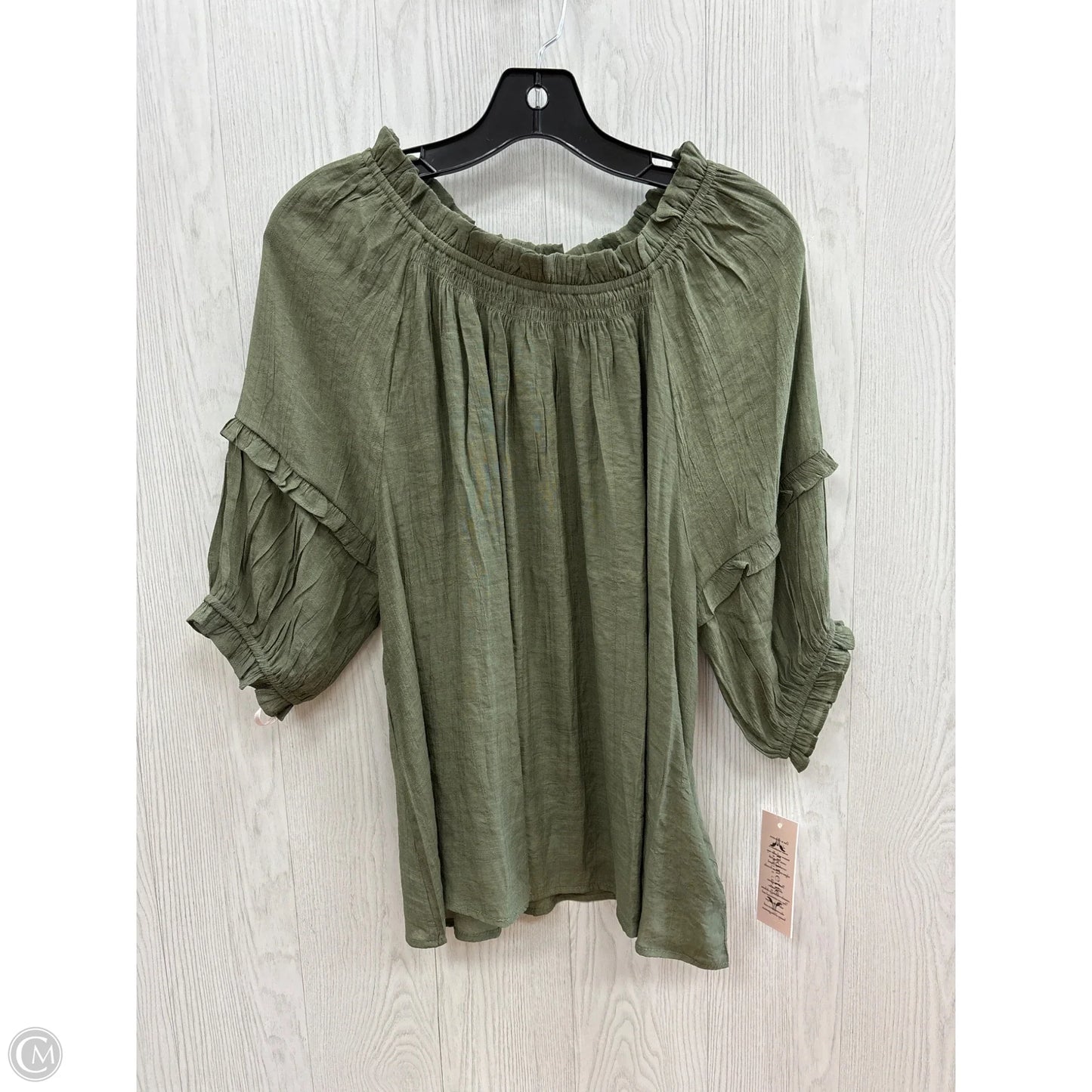 Top Short Sleeve By Nanette By Nanette Lepore In Green, Size: L