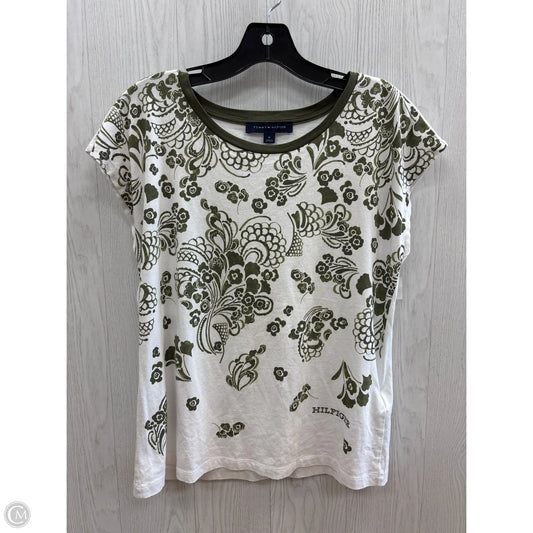 Top Short Sleeve By Tommy Hilfiger In Green, Size: M