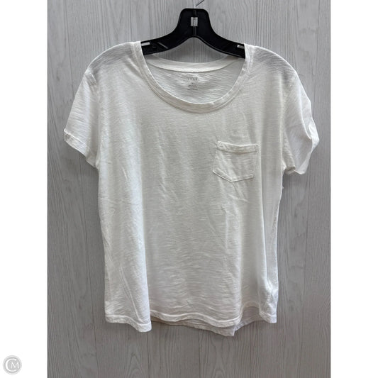 Top Short Sleeve Basic By Ana In White, Size: M