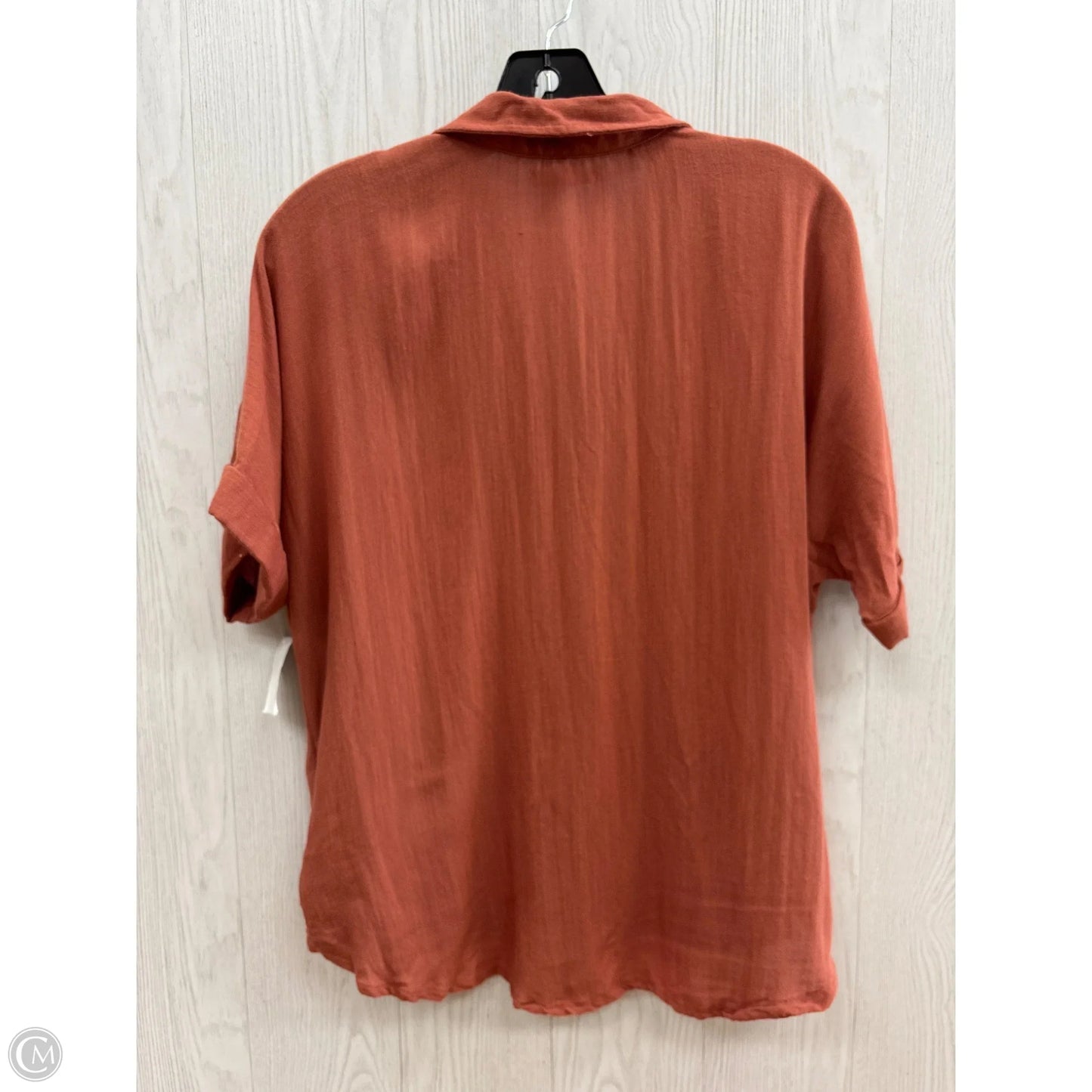 Top Short Sleeve By Maurices In Orange, Size: S
